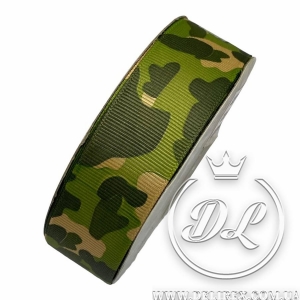 Репс 2.5 см камуфляж, оливковий