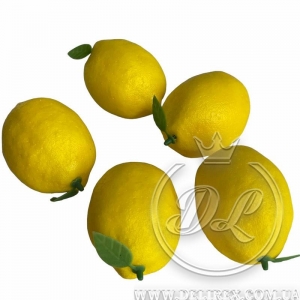 Лимон 7 см, жовтий (великий) 50 шт.