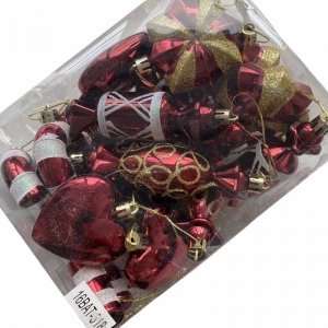 Новорічний набір №318-319 , бордовий