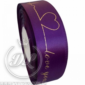Атлас Love you forever 2.5, темно-фіолетовий