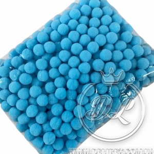 Помпони 2 см VIP, блакитні №07