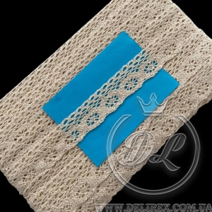 Мереживо в'язане 2.5 см (K050), молочне