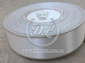 Люрекс 2.5 см, білий із золотом
