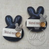 Аплікація "Зайчик Hand made", чорнильний -20 шт.
