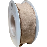 Стрічка жатка (C22325) 2.5 см, темно-кавова №11