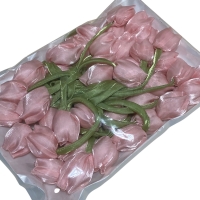 Тюльпани з органзи 4х3.5см, персикові