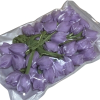 Тюльпани з органзи 4х3.5см,бузкові