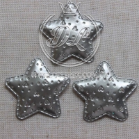 Аплікація ЗІРКА + СЕРДЯ еко, срібло