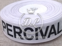 Репс 2.5 см напис ELOT&PERCIVAL ,на білому