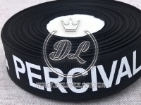 Репс 2.5 см напис ELOT&PERCIVAL ,на чорному